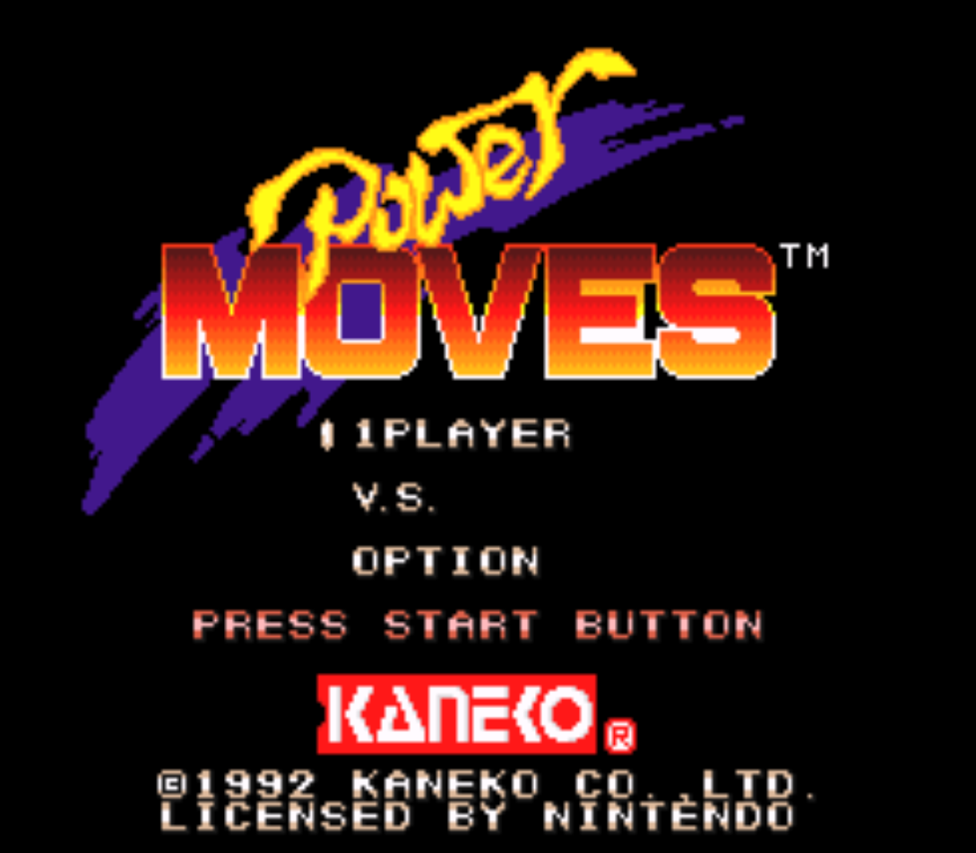 Power Moves Title screen